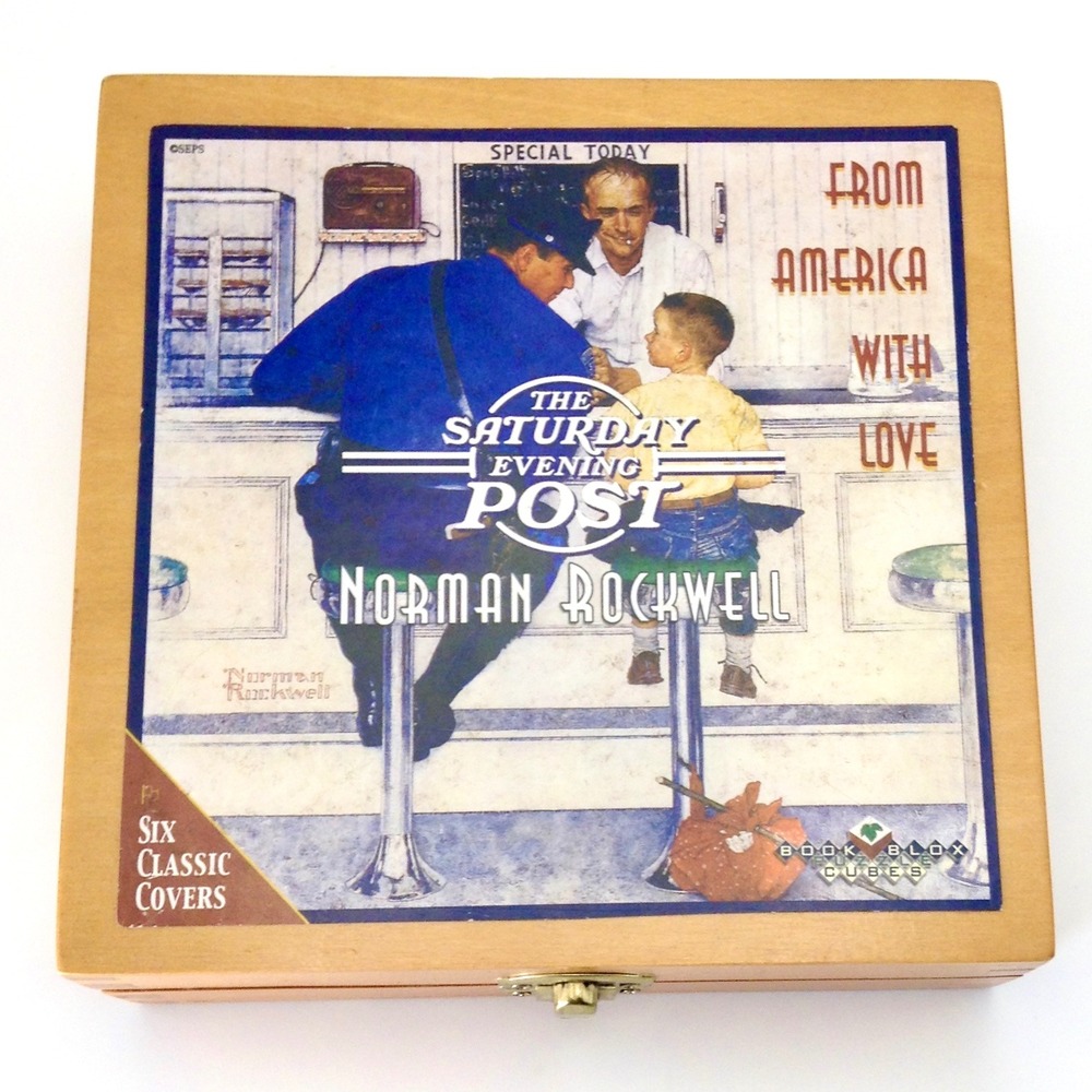 Norman Rockwell Saturday Evening Post Cubes Puzzles New‎ Sealed